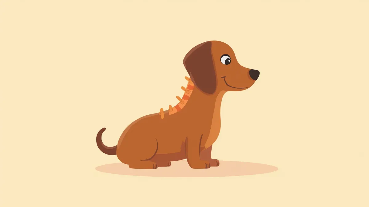 건강한 닥스훈트가 앉아 있는 모습