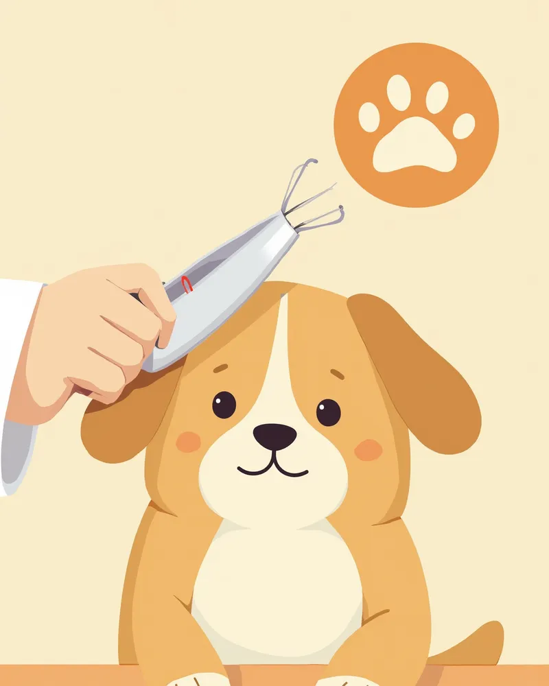 강아지 윗입술을 들어올려 잇몸 색과 촉촉함을 확인하는 모습