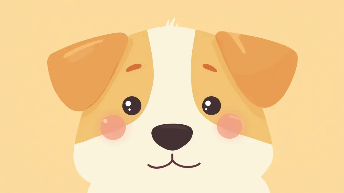 눈 주위와 입가에 동전 크기 탈모가 생긴 강아지의 얼굴