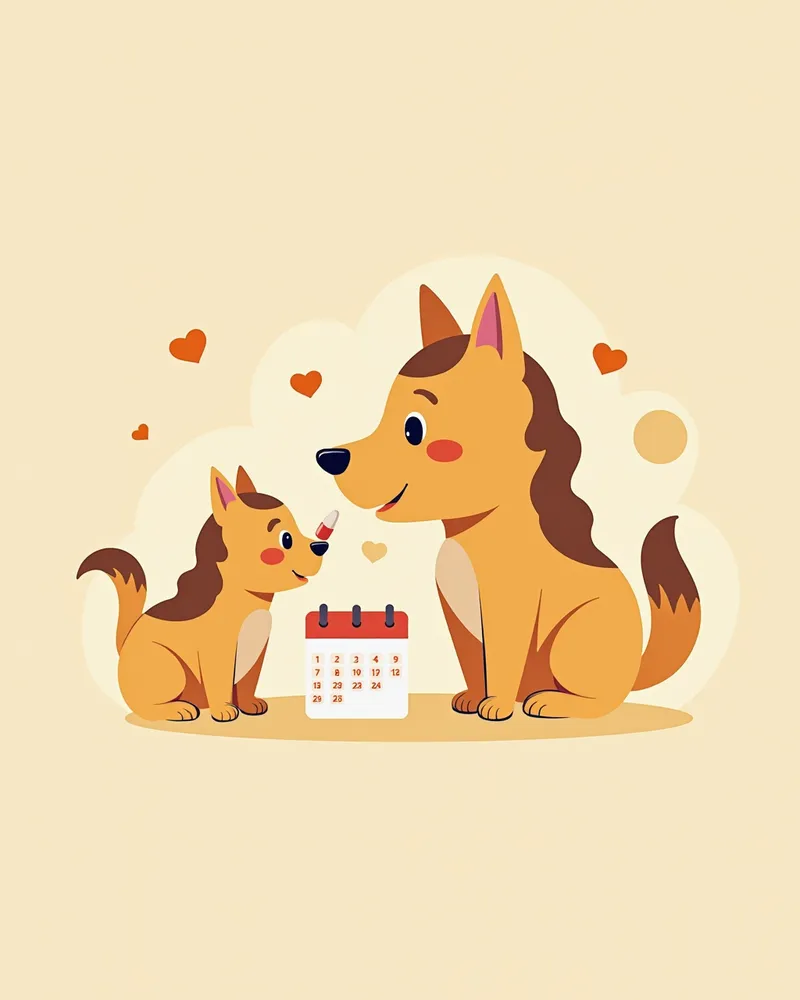 강아지 약물 복용 장면