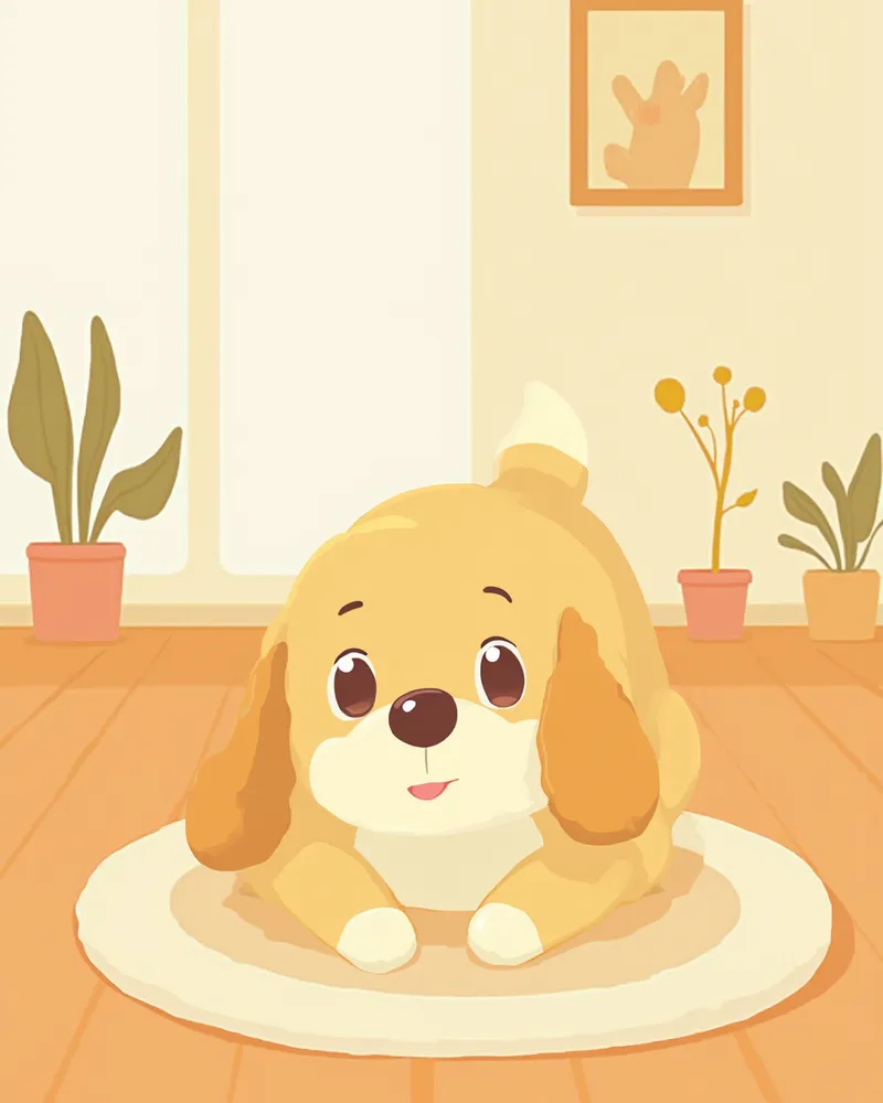 노즈워크 놀이를 하며 에너지를 발산하는 강아지