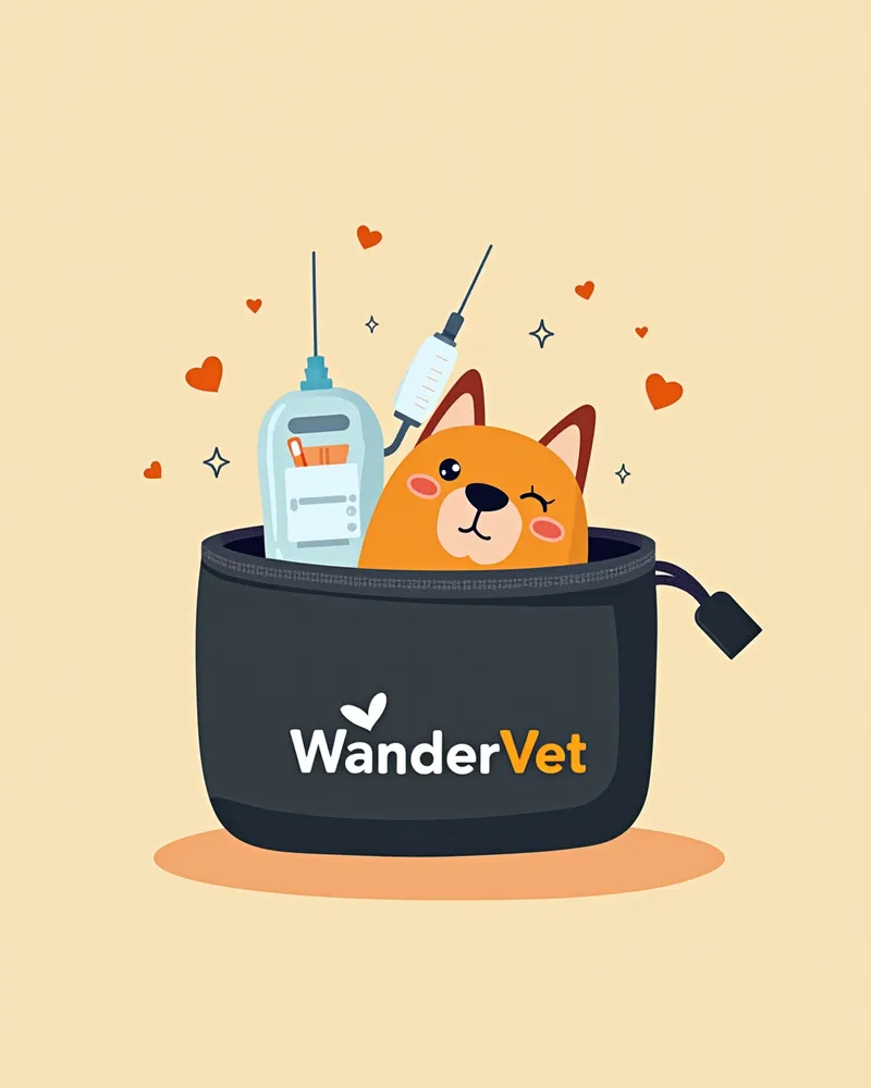 WanderVet 휴대용 복수 천자 키트 여행용 패키지