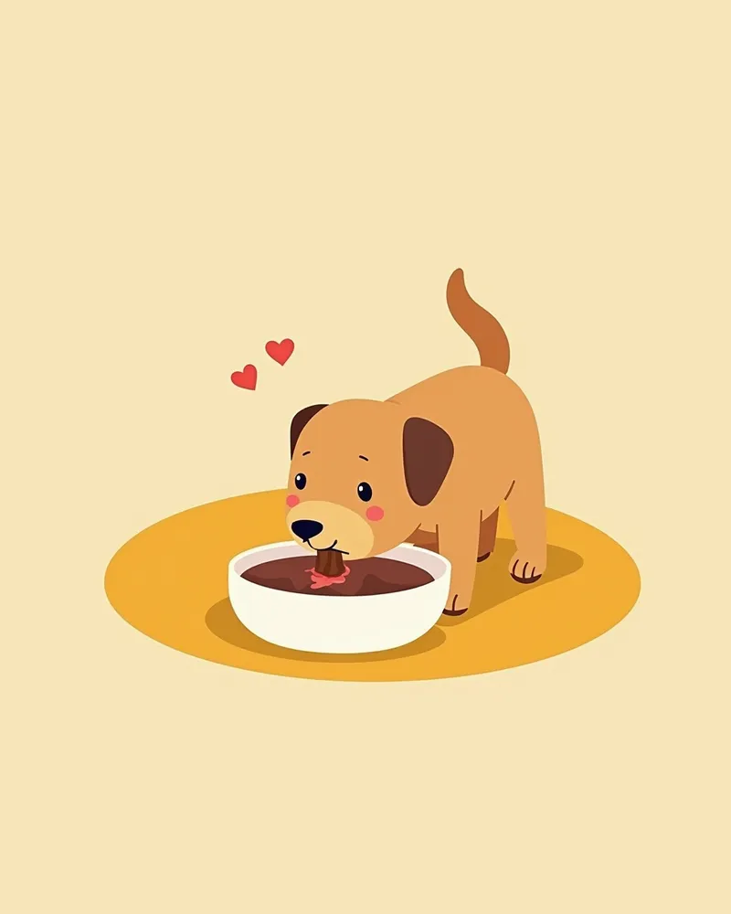 강아지 심장 질환 관리 제품 사용 이미지