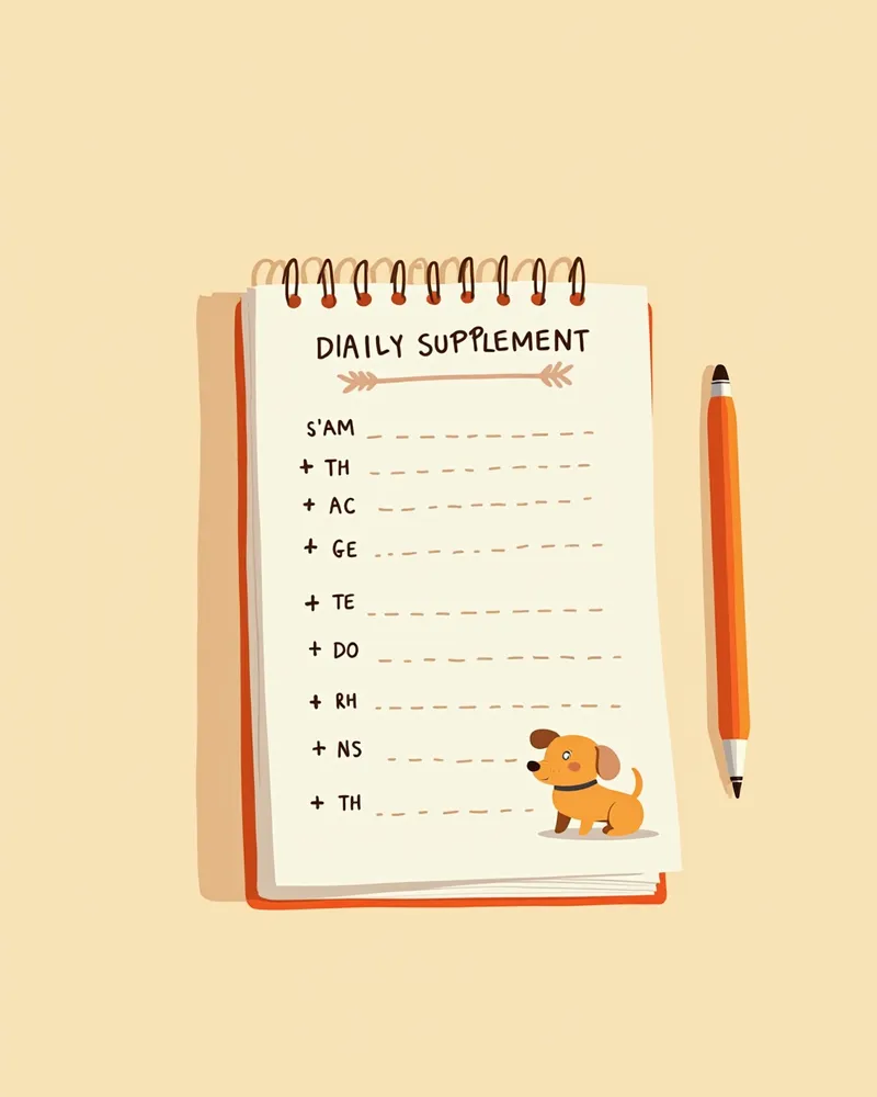 강아지 빈혈 관리 일기장과 복용 기록
