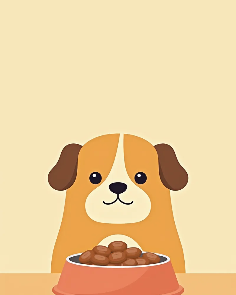 물과 신장 친화적인 사료가 있는 개 그릇