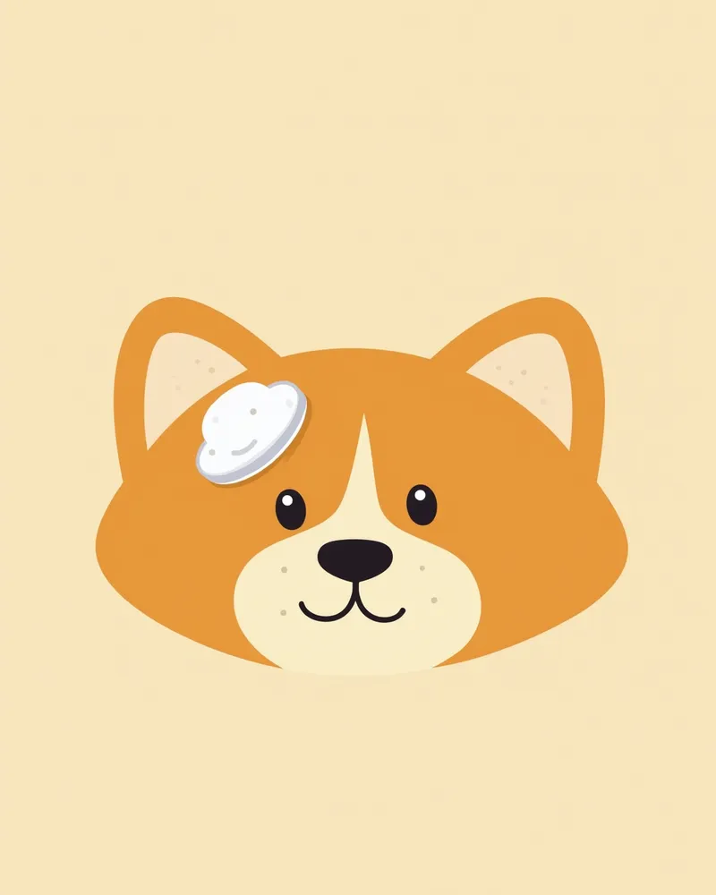 강아지 눈 주변을 부드럽게 세정하는 모습