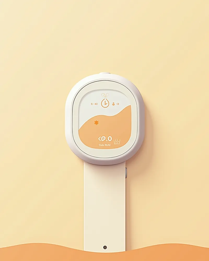 스마트워터 프로 물 섭취 모니터링 기기와 스마트폰 앱 화면
