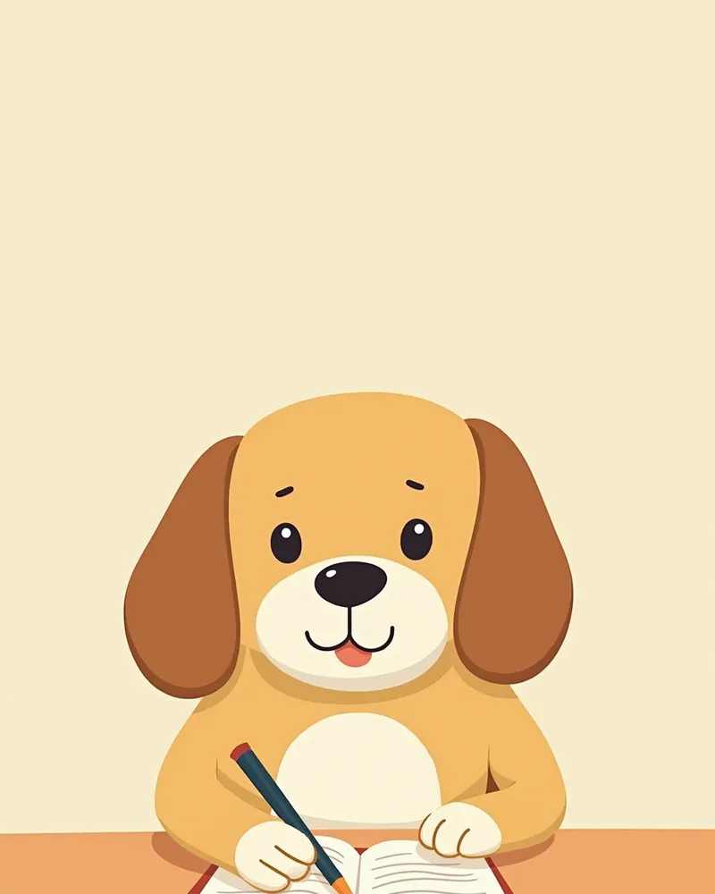 강아지 주인이 식사 기록과 혈당 변화를 기록하는 모습