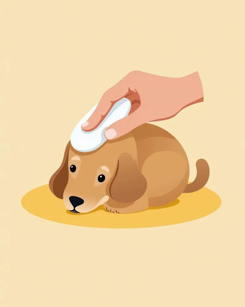 강아지 귀 청소 방법 이미지