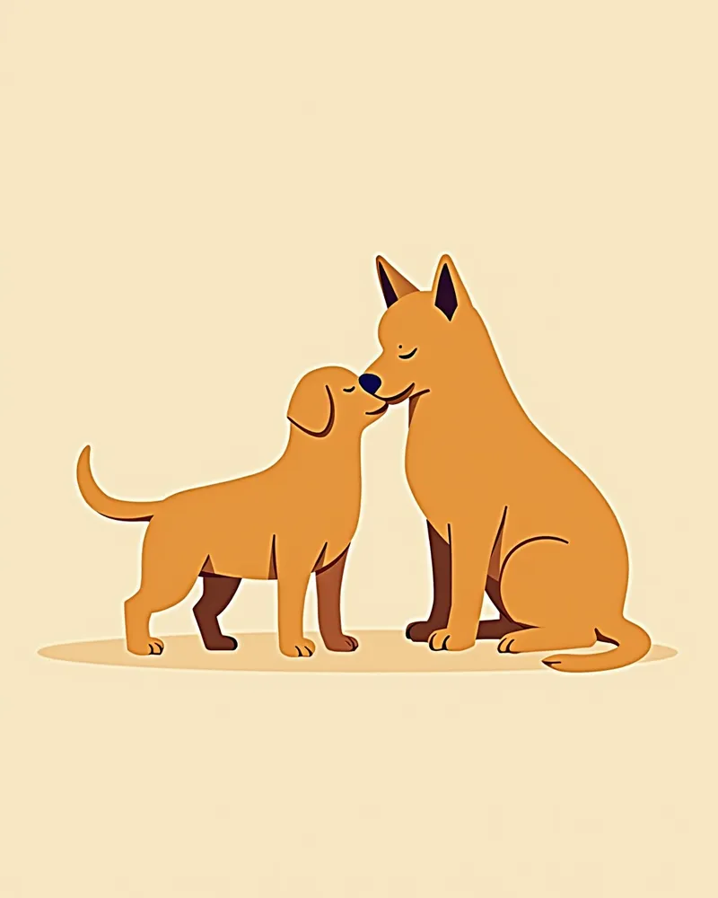 강아지 눈 주변을 부드럽게 닦는 모습