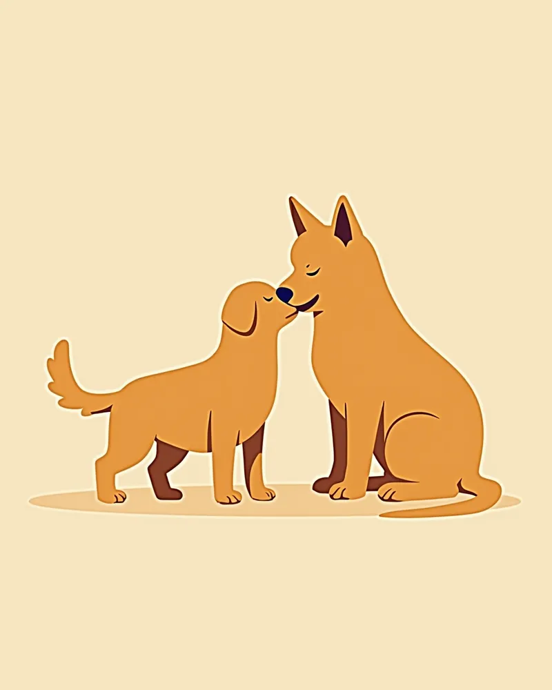 강아지 눈 주변을 닦는 모습