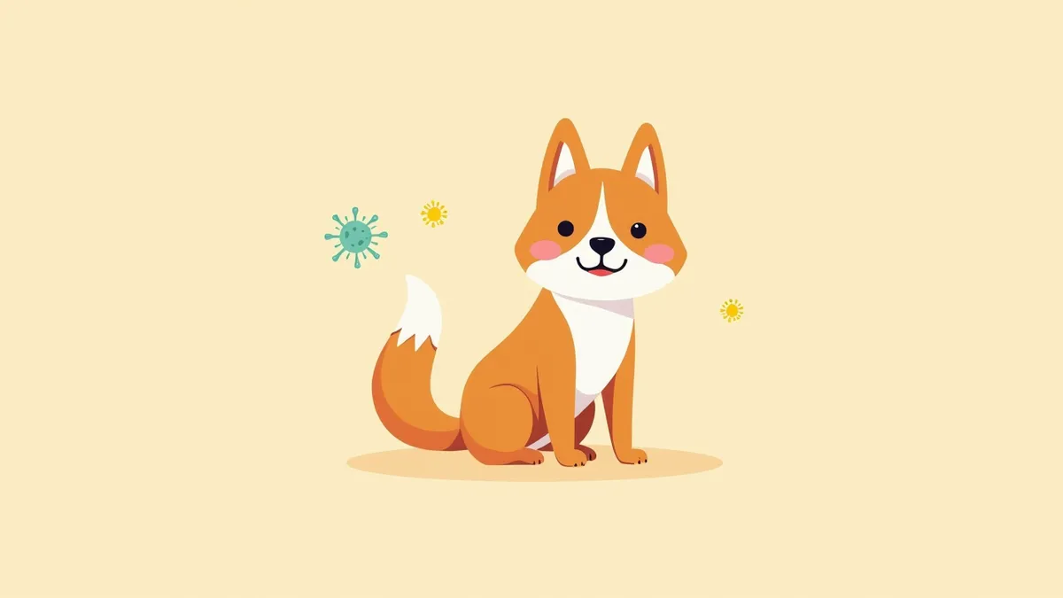 강아지 아데노바이러스-1의 전자현미경 이미지