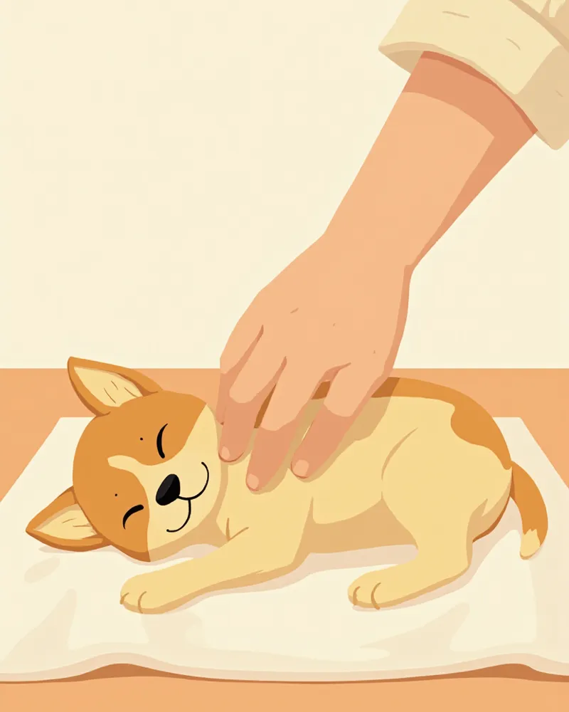 강아지 유선 자가 촉진 검사 방법