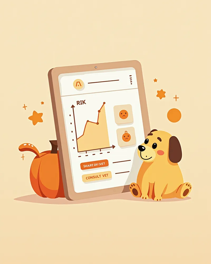 강아지 예방접종 후 부작용 예측을 위한 AI 앱 화면