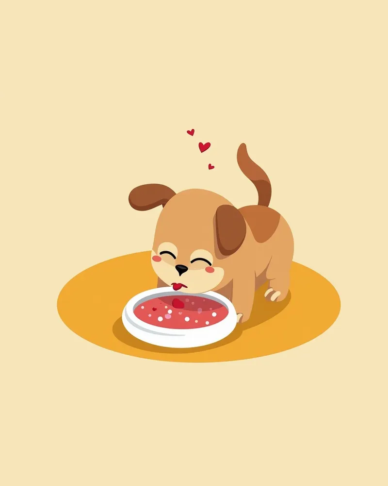 강아지가 심장 건강 보조제를 먹는 모습