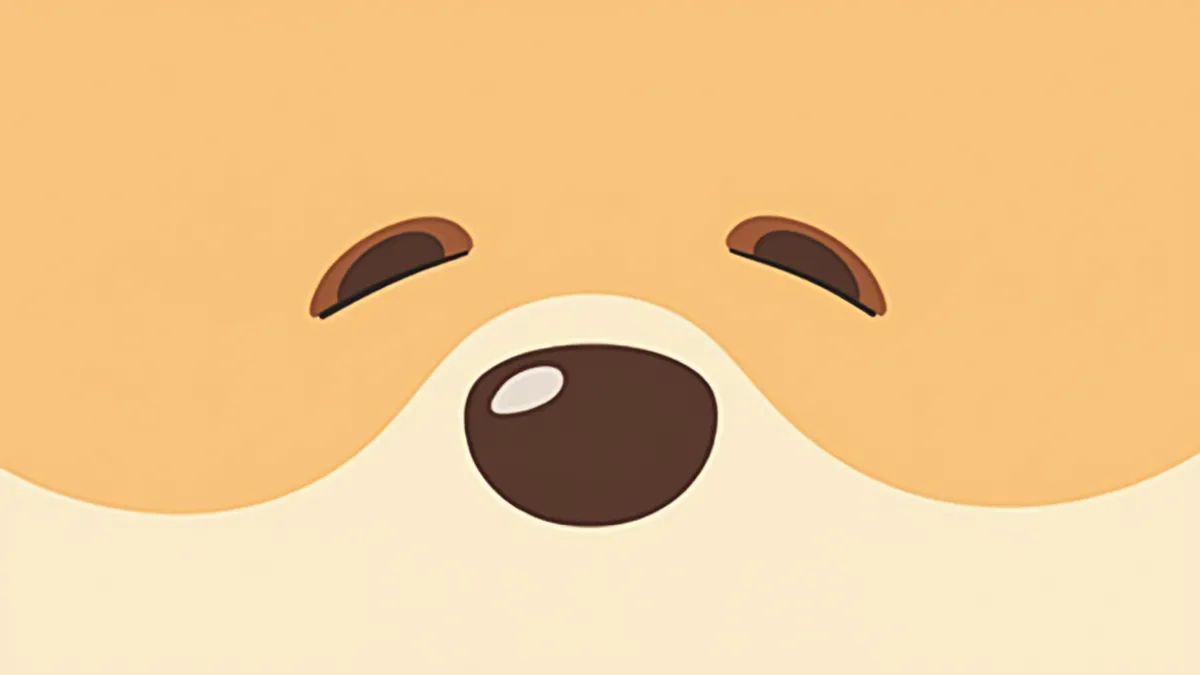 노화된 망막의 구조를 보여주는 강아지 눈 근접 촬영