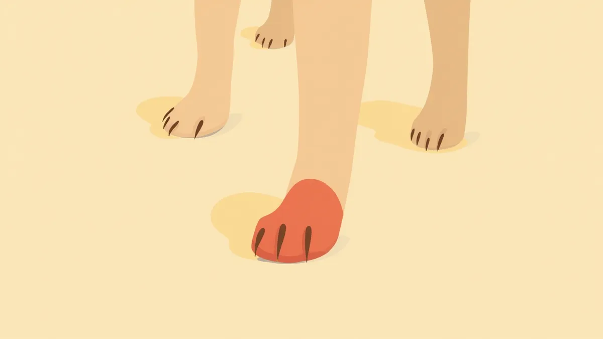 강아지 연부조직 육종의 외부 모습