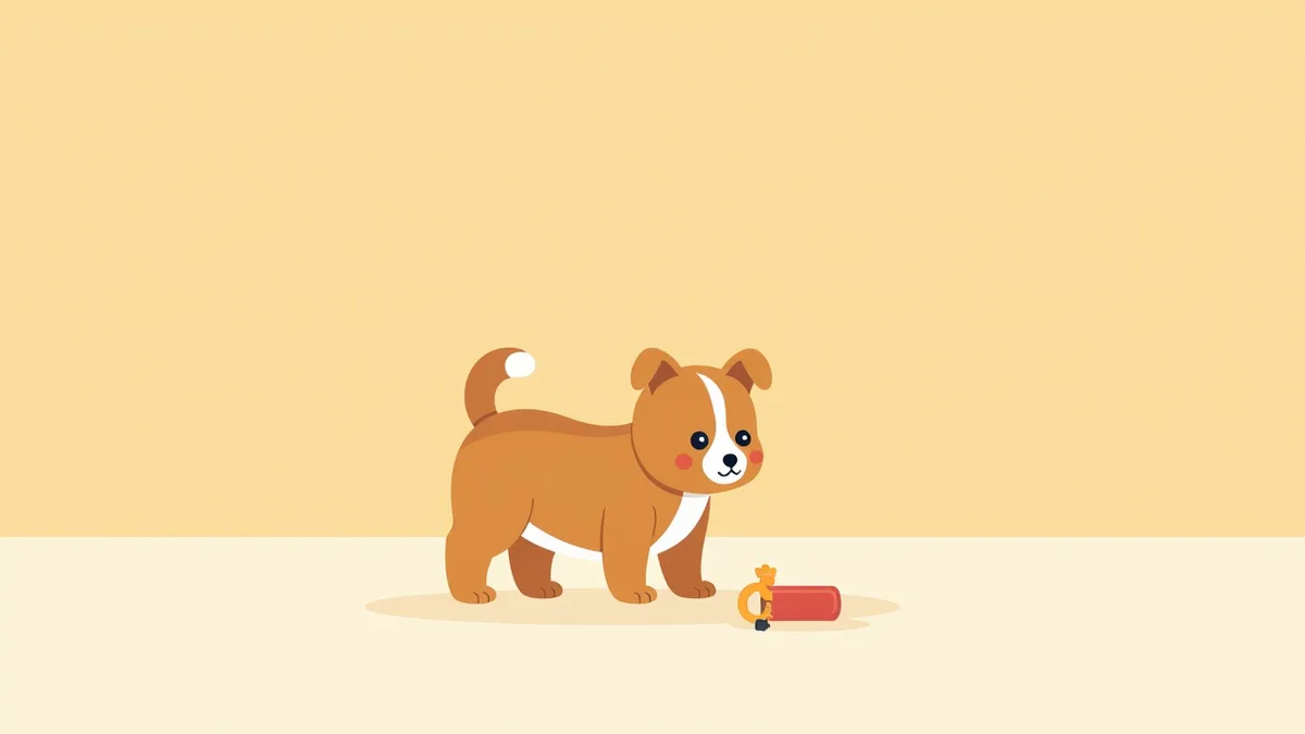 강아지 자원 보호 행동 개념 설명 이미지