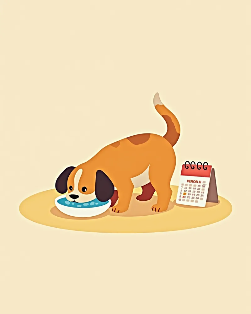 강아지가 물을 마시며 요관 결석 관리를 위한 생활 습관 유지