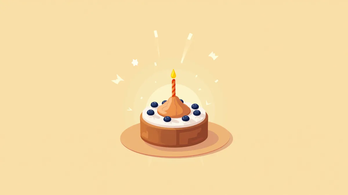 블루베리와 요거트로 만든 강아지 생일 케이크
