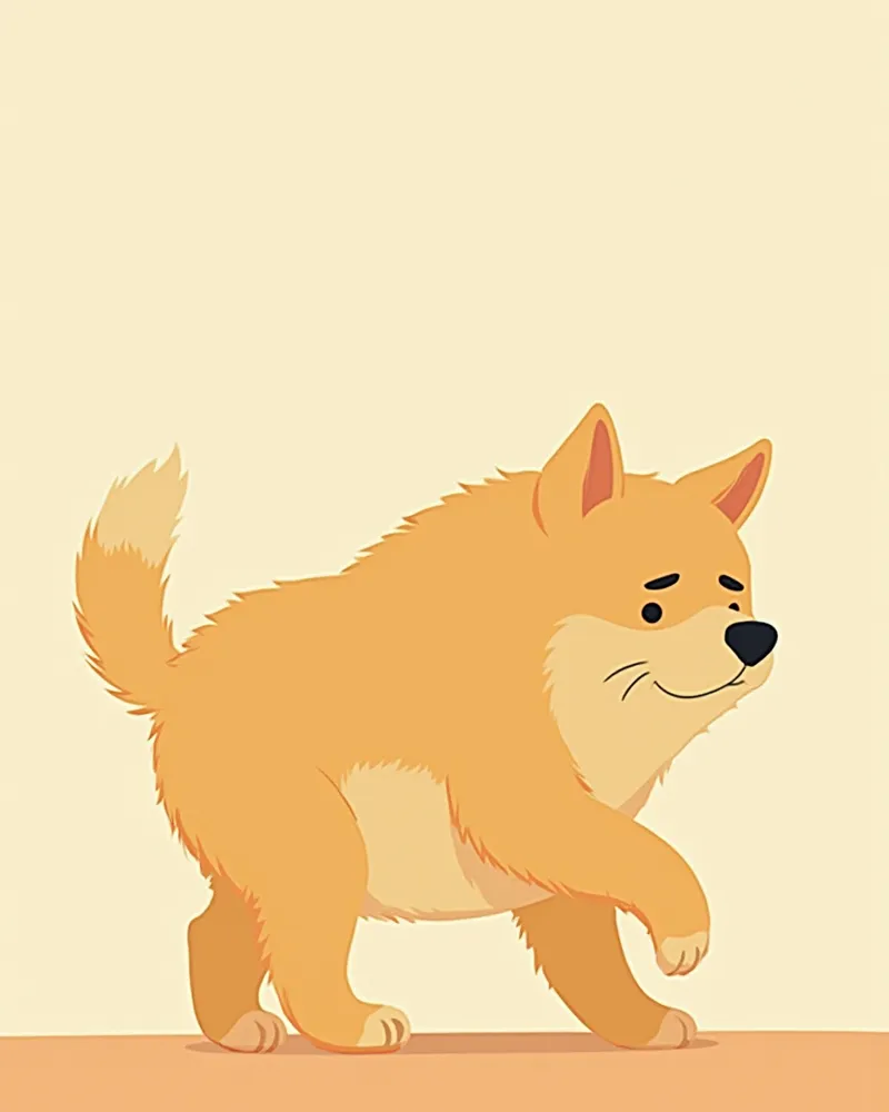 배가 부풀어 오르며 안절부절못하는 대형견