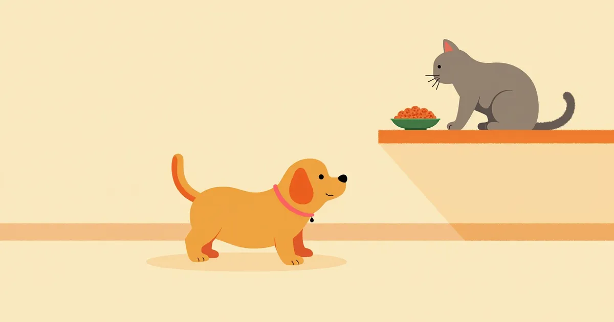 강아지 고양이 사료 먹어도 될까? 위험성 정리