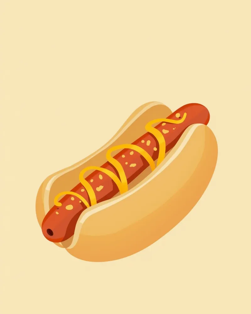 닭고기나 칠면조로 만든 자연산 핫도그
