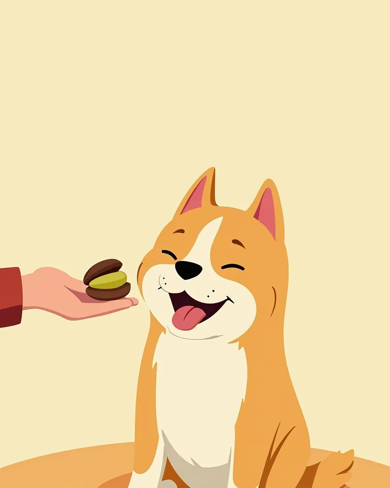 피스타치오를 먹는 강아지