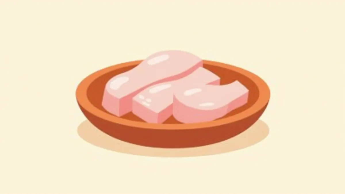 양념 없는 삶은 돼지고기