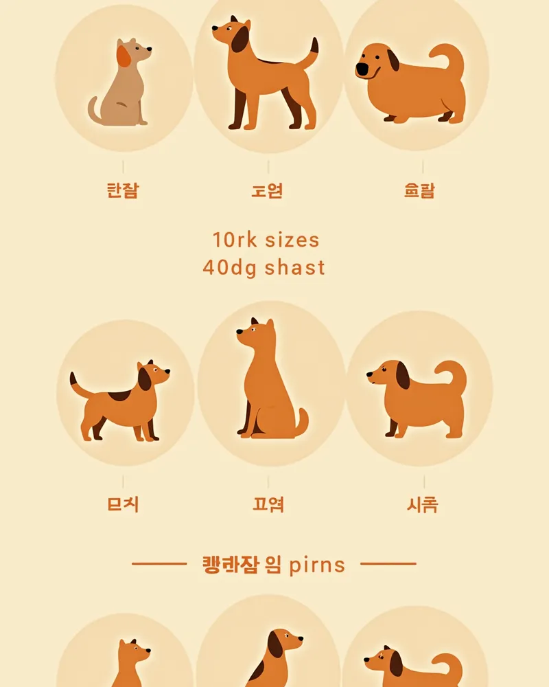 강아지 크기별 돼지고기 권장량 차트