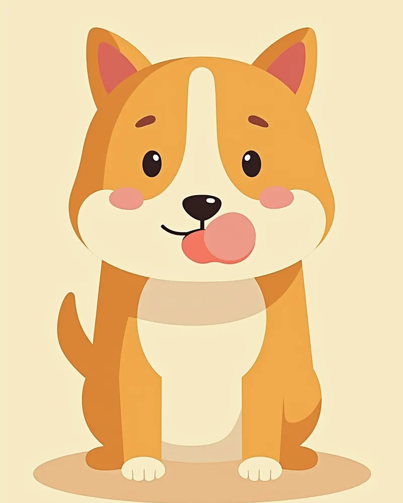 강아지의 림프절 비대 증상 확인용 사진