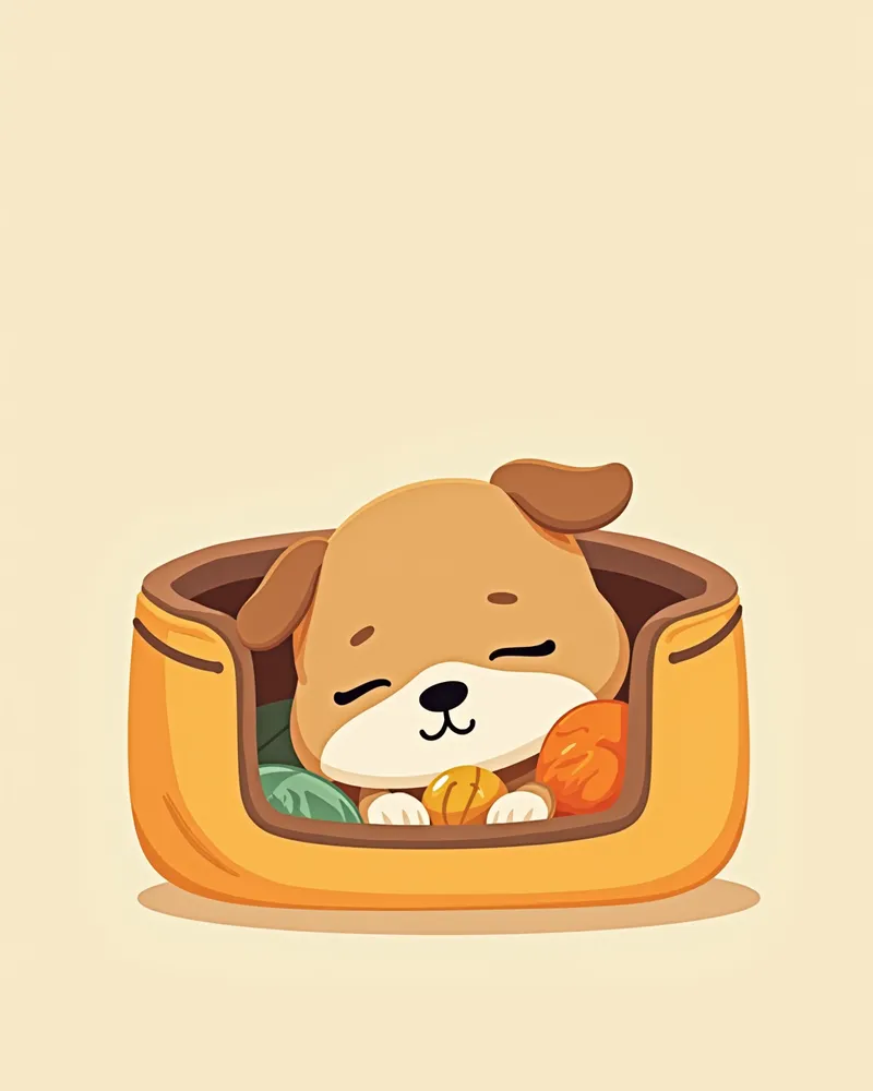 이동장 안에서 편안하게 쉬는 강아지