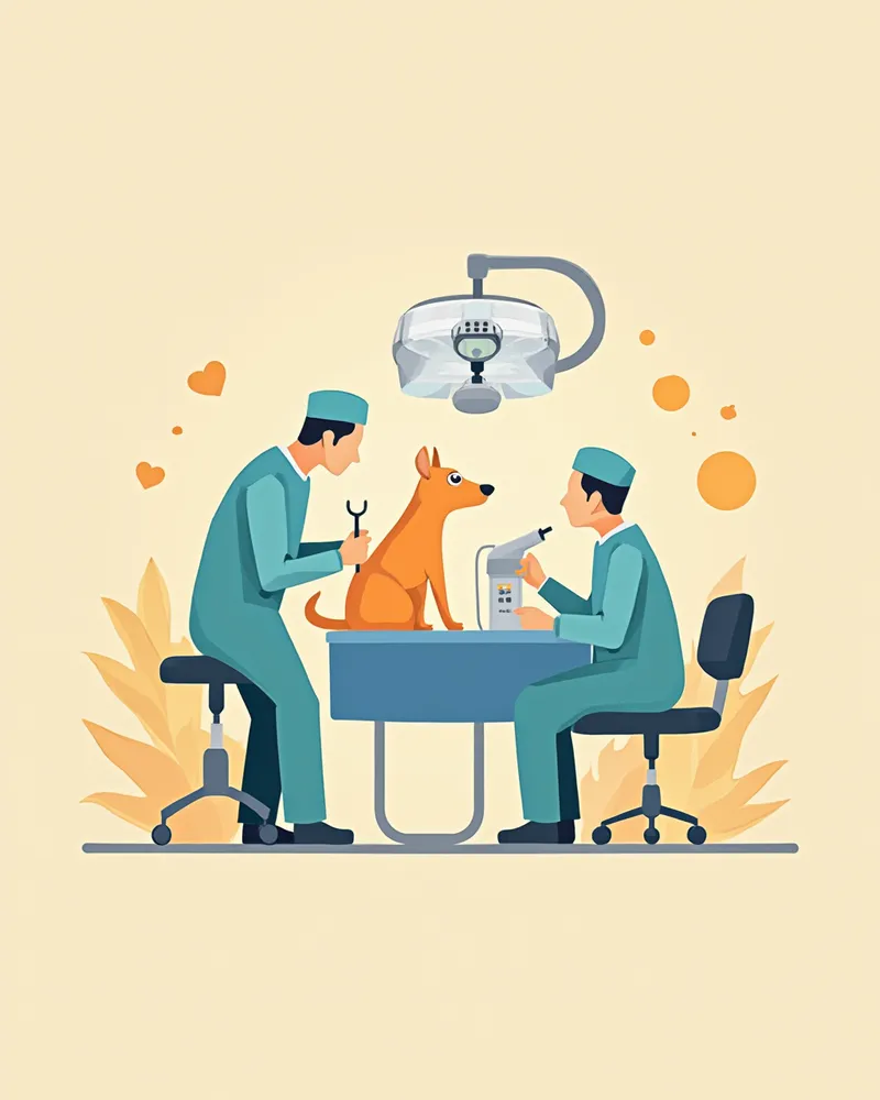 수의안과 수술실에서 진행되는 백내장 수술