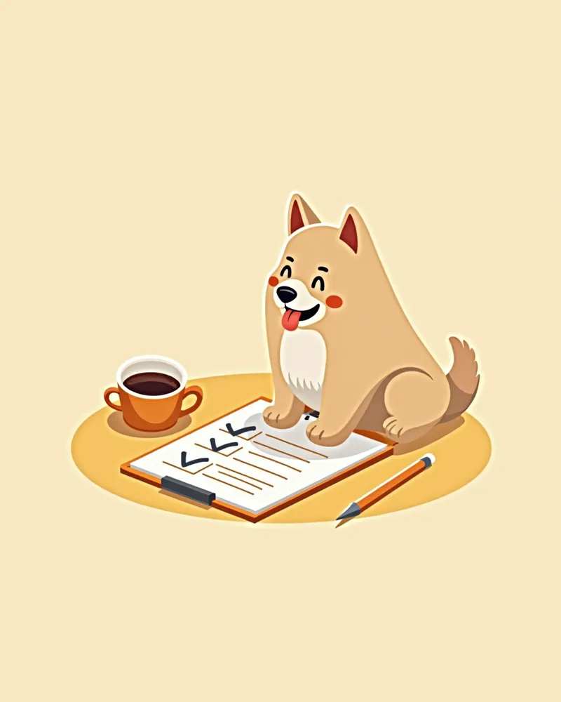 보호자가 강아지의 기침 패턴을 기록한 노트