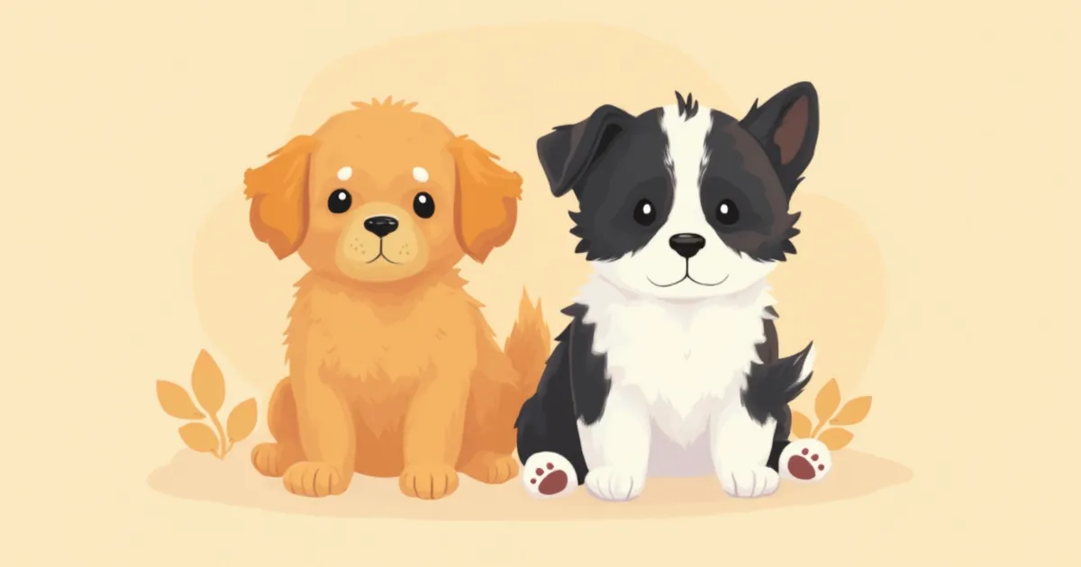 강아지 모색·반점의 유전 의미