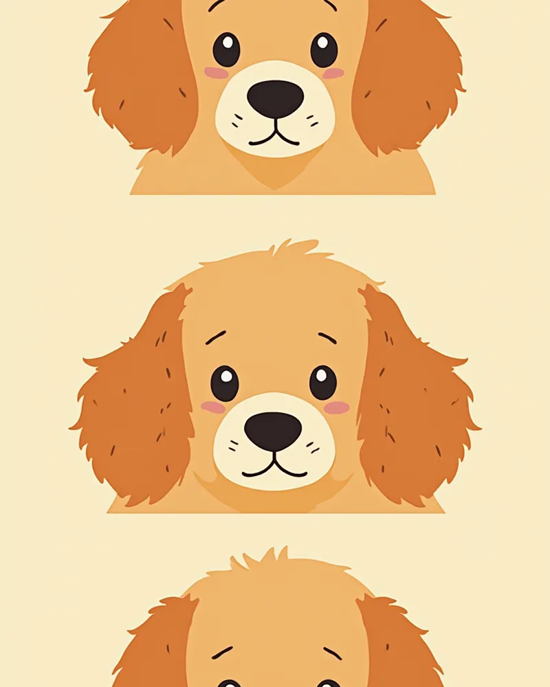 단모·장모·곱슬 모피 질감 클로즈업 비교