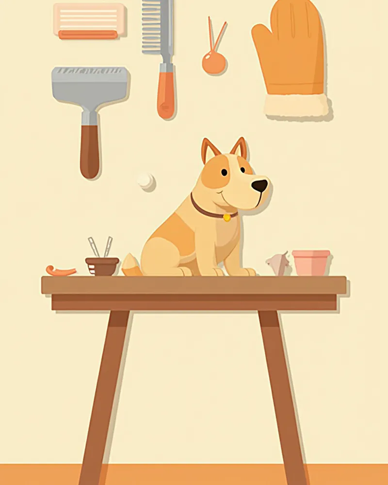 강아지 모질별 빗질 도구 세트