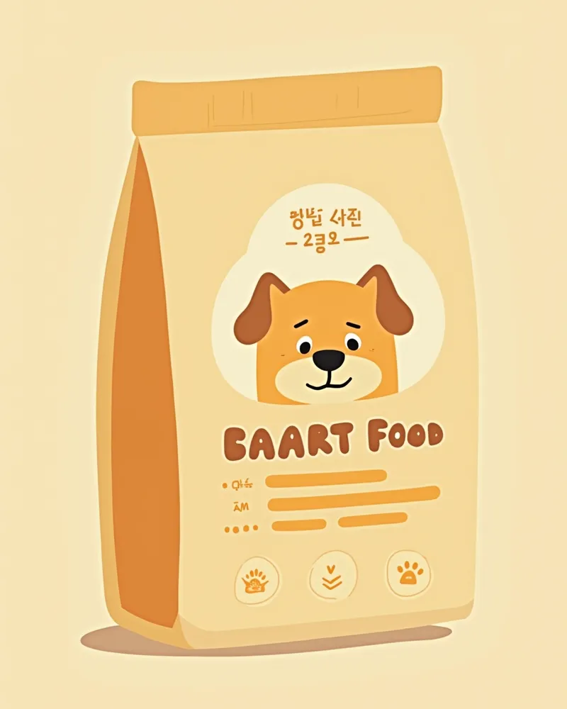 사료 라벨의 영양성분 적정성 문구 부분