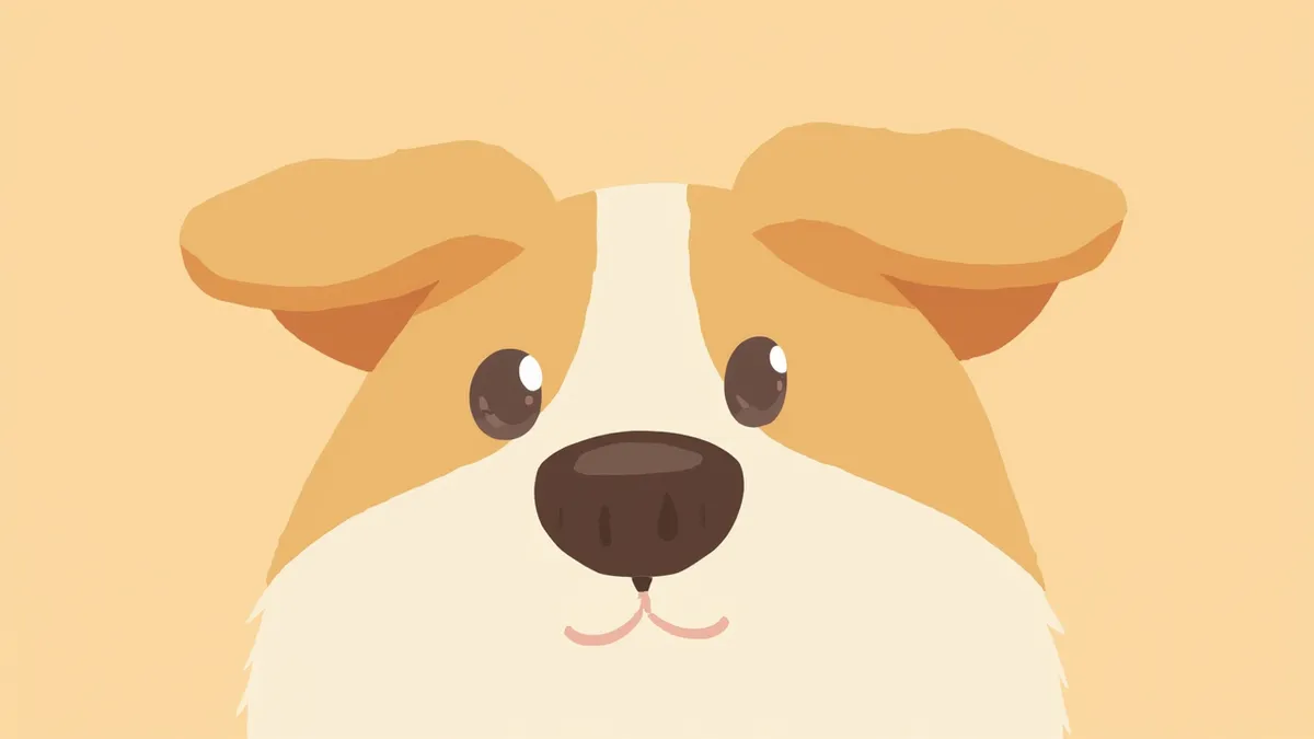 결막이 살짝 붉어진 강아지 눈 클로즈업