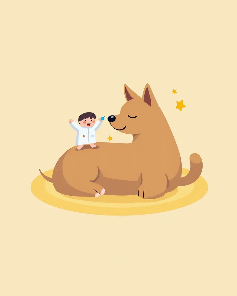 수의사가 강아지에게 안약을 떨어뜨리는 모습