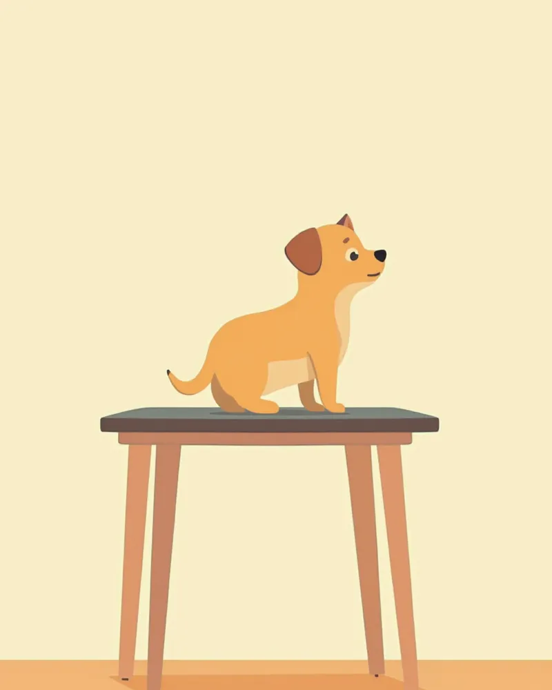 복부가 팽만한 강아지