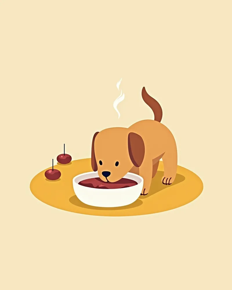 치료 후 부드러운 식사 제공 장면