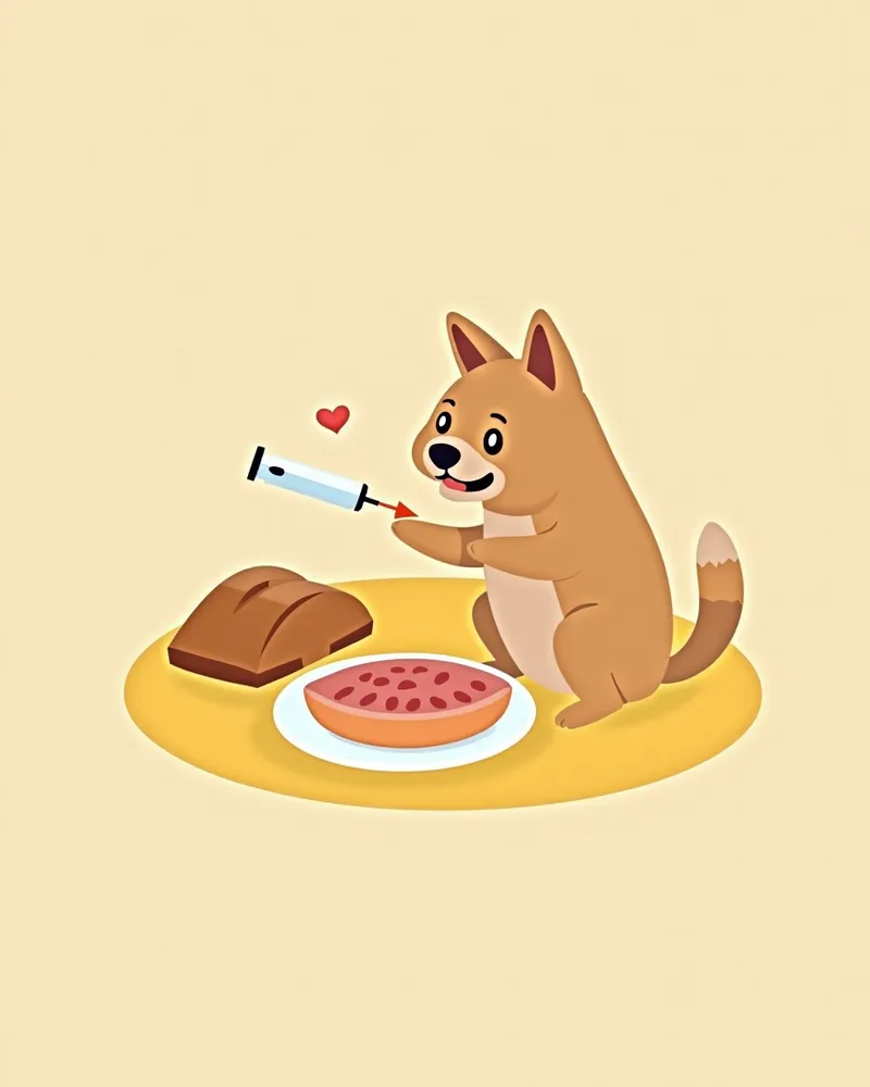강아지 당뇨 합병증 관리를 위한 인슐린 주사와 특수 사료