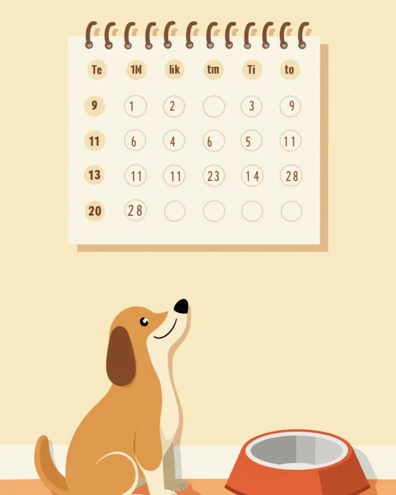 강아지 당뇨병 관리를 위한 일일 기록표