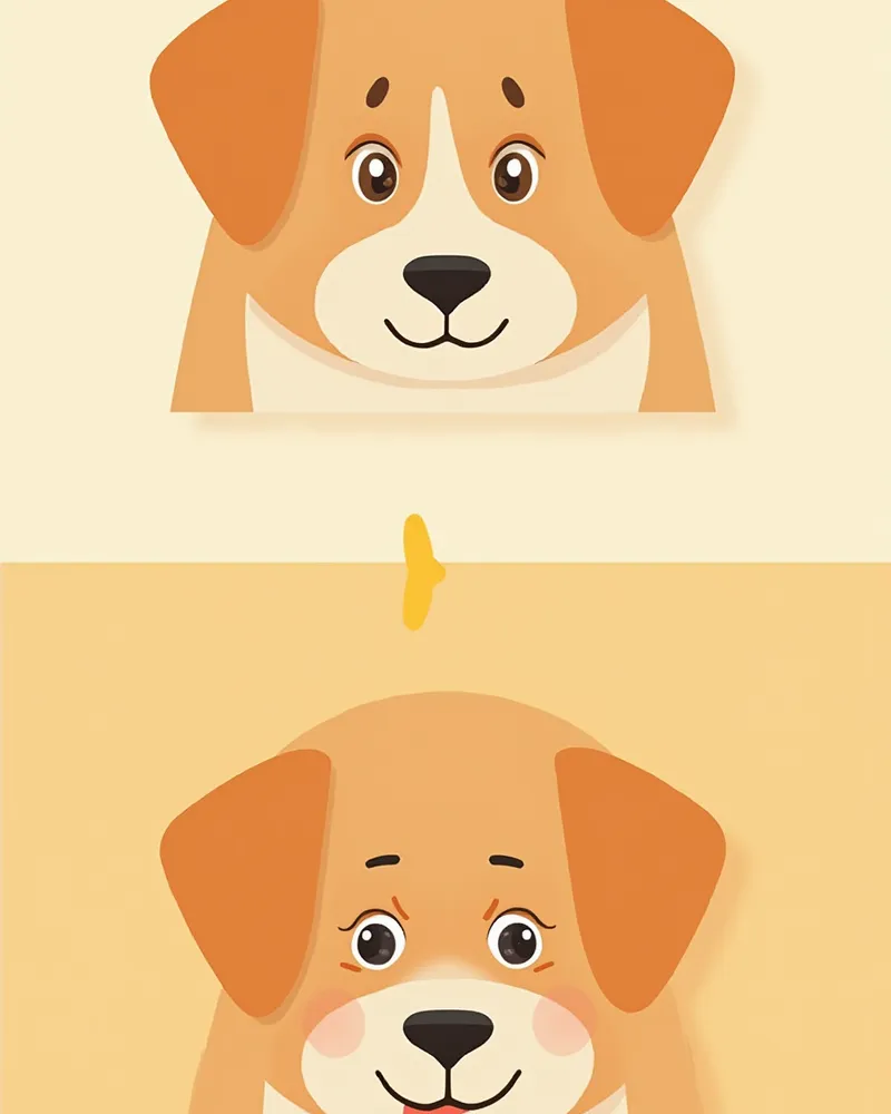 건강한 눈과 안구건조증 눈의 비교