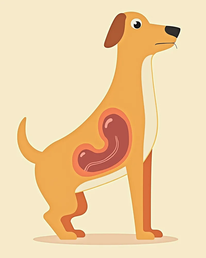 개의 요로 구조도, 막힘 발생 가능 부위 표시