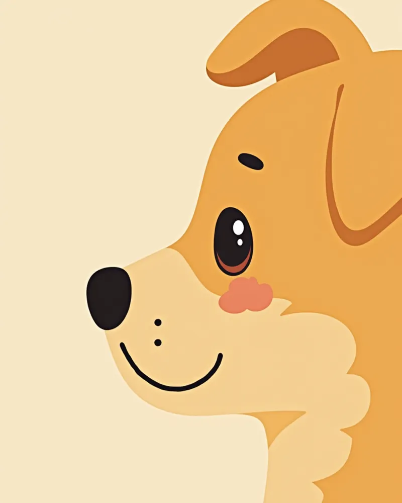 눈물 얼룩과 주변 발진이 있는 강아지 눈 근접 촬영