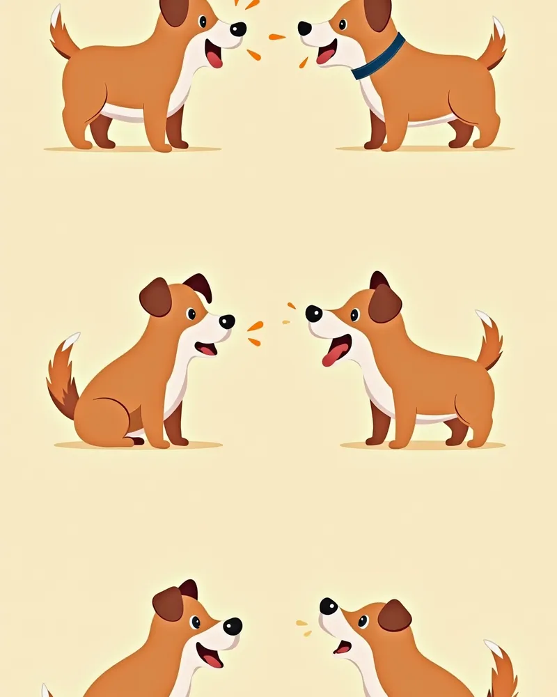 강아지 짖음 유형별 분류 이미지