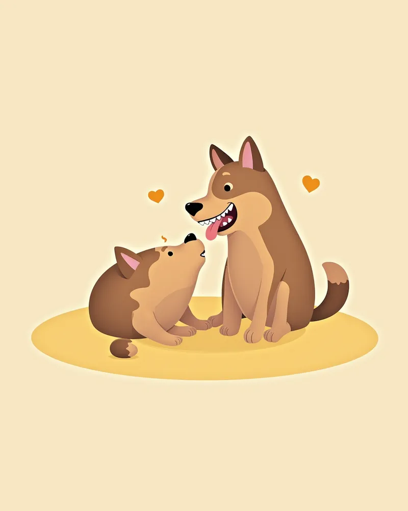 수의사가 마취된 강아지의 치아에서 치석을 제거하는 모습