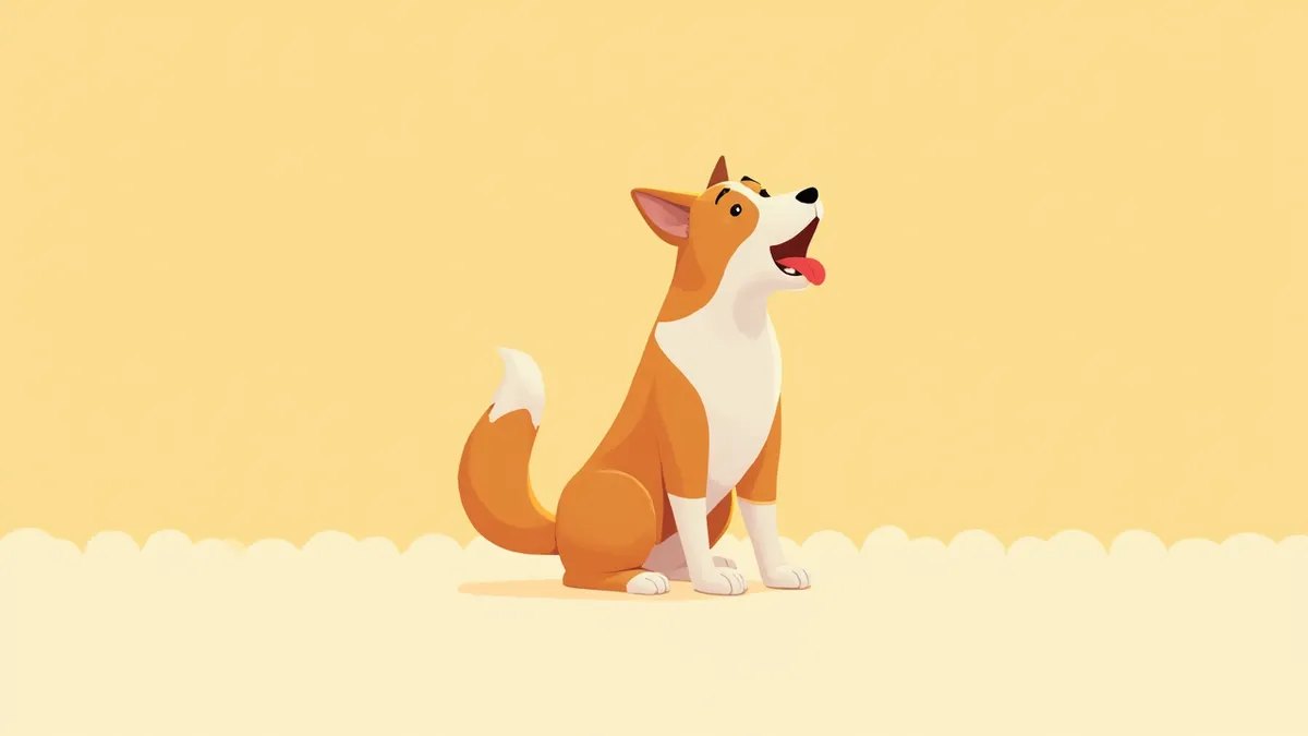 더운 날씨에 심하게 헐떡이며 열사병 초기 증상을 보이는 강아지